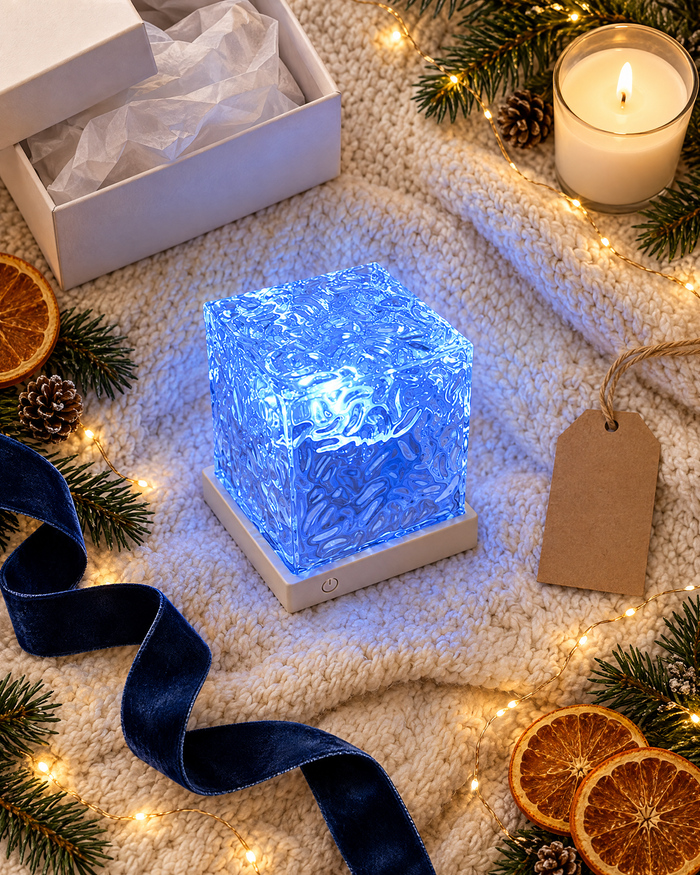 Holiday flat lay with the Soft Wave Lamp