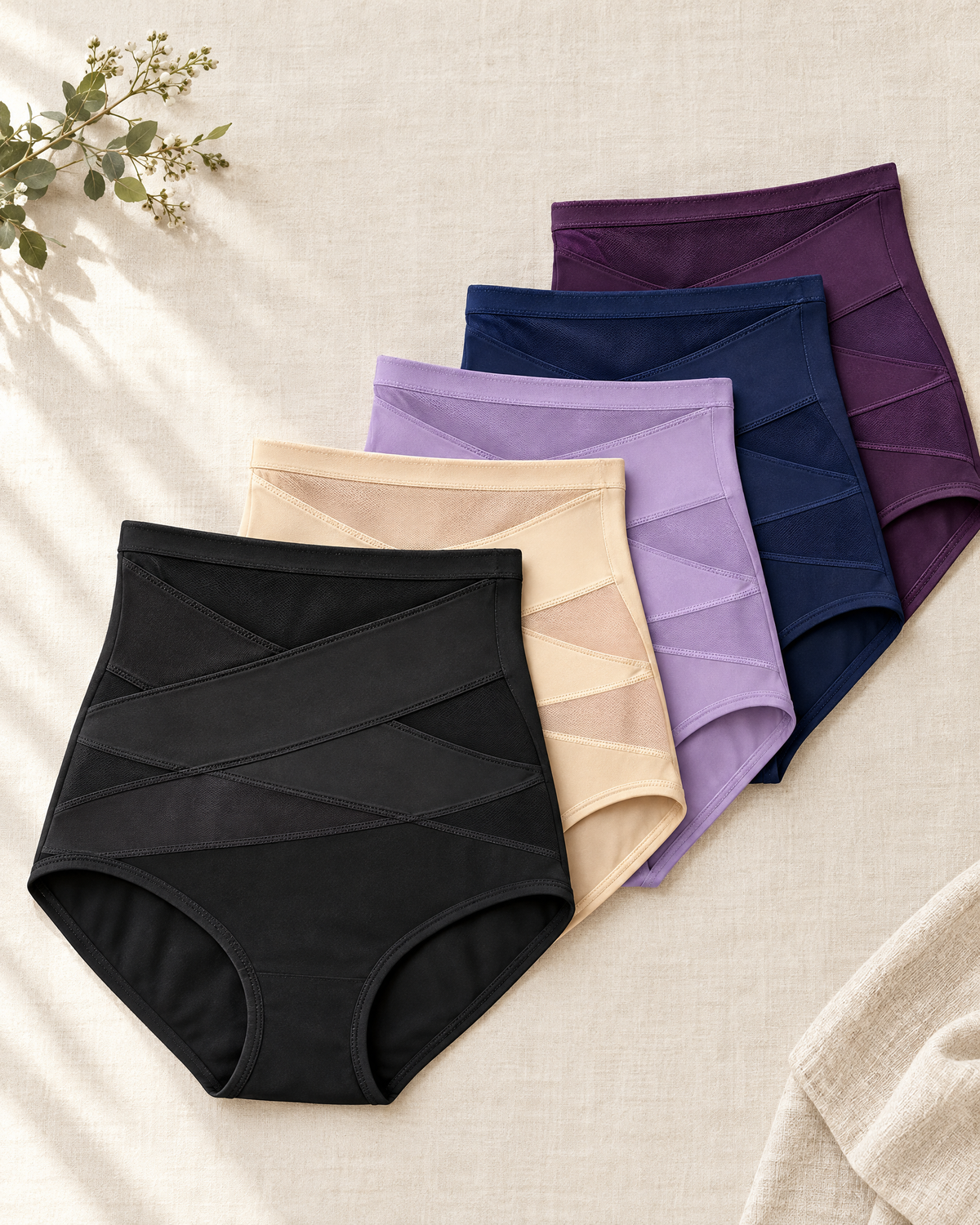 The 5-pack of criss-cross tummy control panties